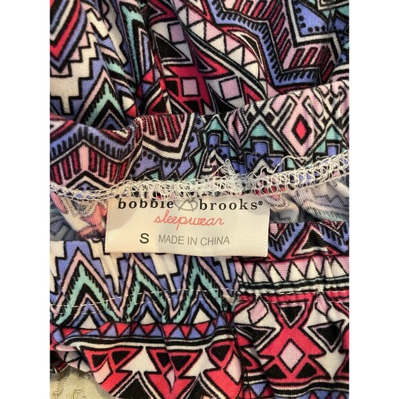 Bobbie Brooks Womens Size Small Pink Purple Patterened Pull On Pajama Pants Soft - Picture 6 of 9